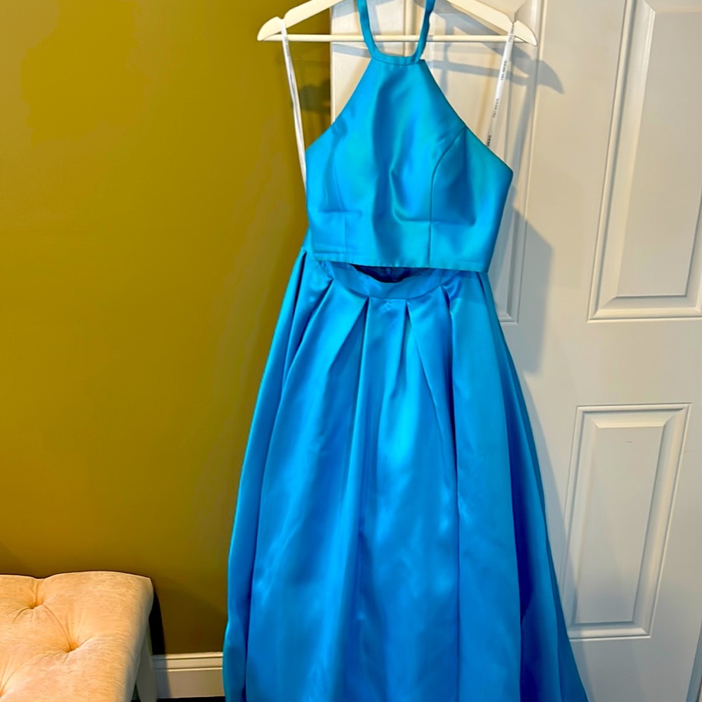 Two piece prom dress